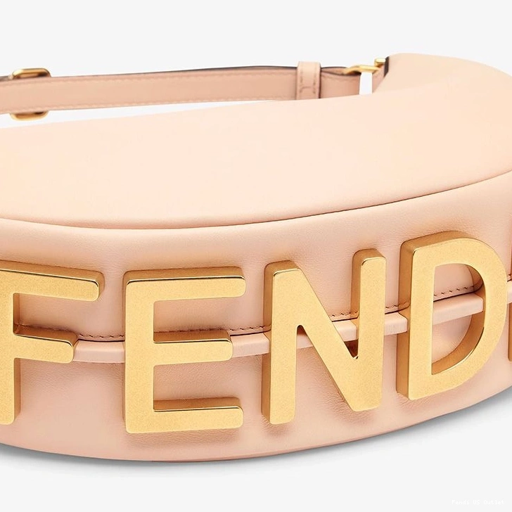 Affordable HOT Fendi Bag Calf Hobo In Fendigraphy Pink Small Leather 0813
